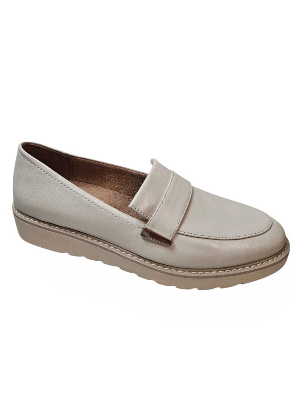Naturalizer Adiline Loafers Satin Pearl Leather Women Size 9 Slip-On
